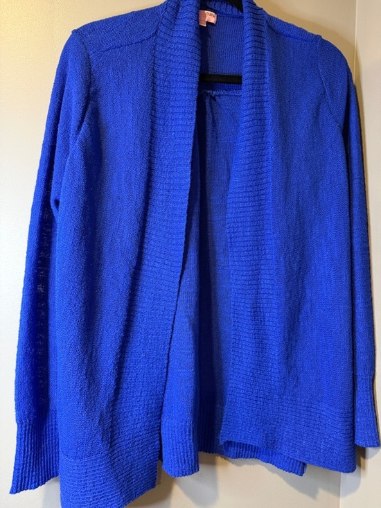 Lilly Pulitzer Sweaters - Lilly Pulitzer vintage 2016 Women’s Open-Front Blue Sweater Cardigan